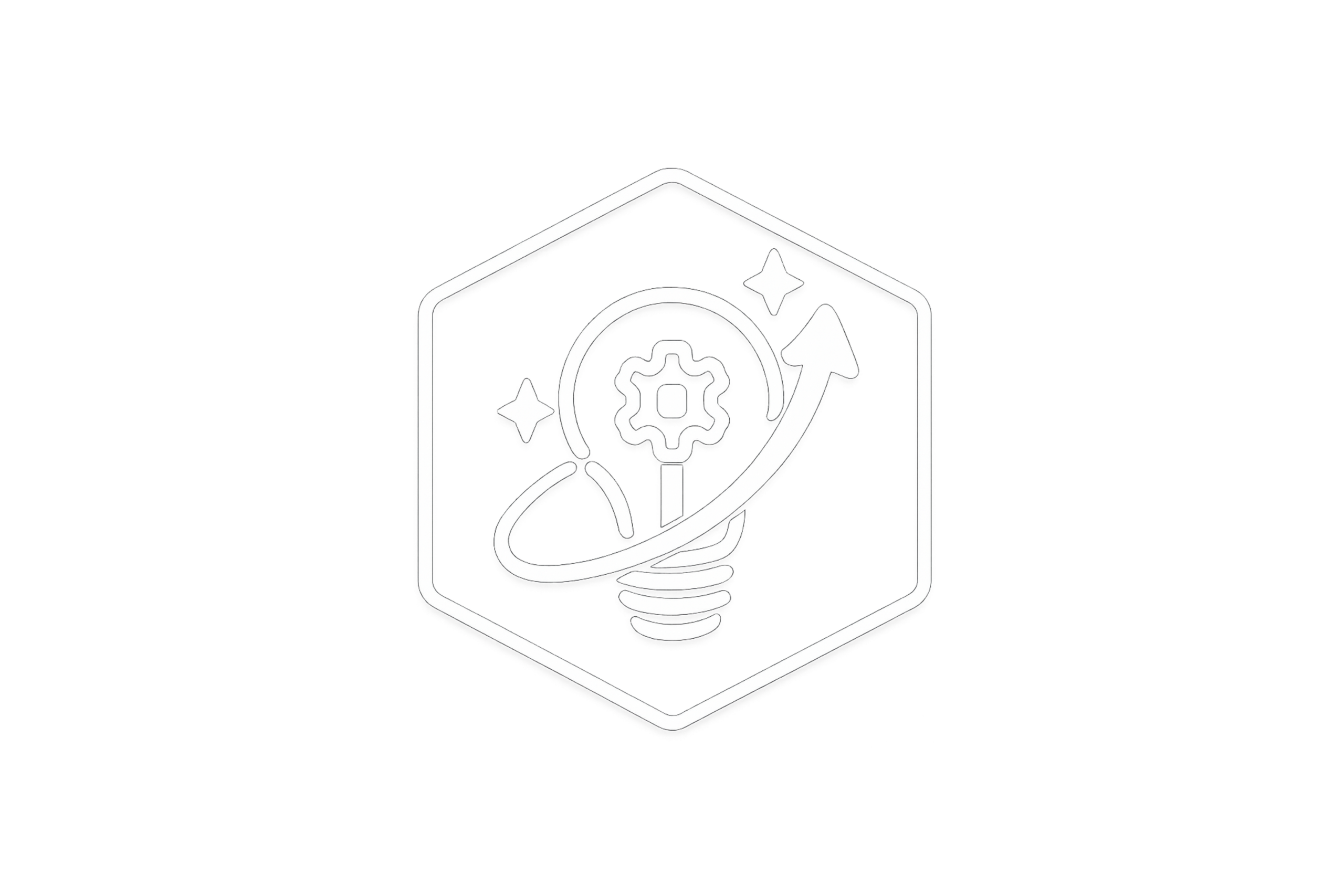 Leadership principle icon representing creative thinking and innovative approaches to growth